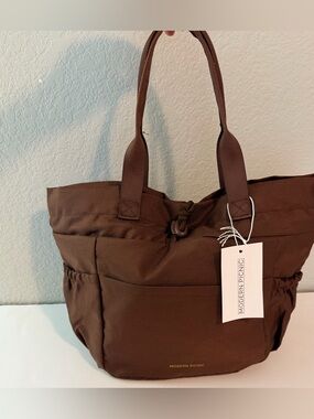 Modern Picnic Brown Lunch Bag